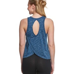 Heather GREY Sleeveless Open Back Top